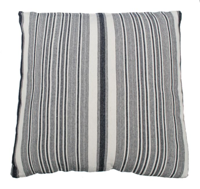 Kussen Streep Donker blauw/Ecru 50x50cm