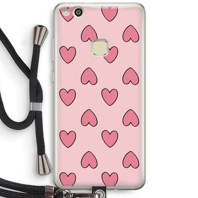 Ondersteboven verliefd: Huawei Ascend P10 Lite Transparant Hoesje met koord