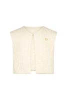 Le Chic Zomer gilet meisjes Ivoor wit - pailletten - Eloise