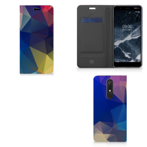 Nokia 5.1 (2018) Stand Case Polygon Dark