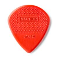 Dunlop Max Grip Jazz III Plectrum Rood - Per Stuk