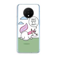 Unicorn: OnePlus 7T Transparant Hoesje