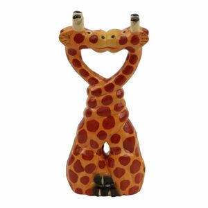 Kussende Houten Giraffes S