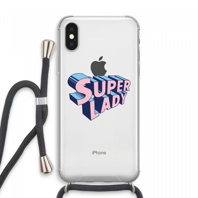 Superlady: iPhone XS Max Transparant Hoesje met koord