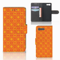 Sony Xperia X Compact Telefoon Hoesje Batik Oranje - thumbnail