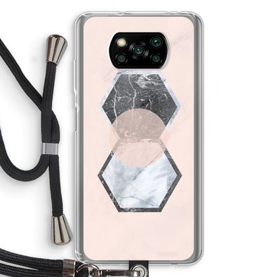 Creatieve toets: Xiaomi Poco X3 Pro Transparant Hoesje met koord