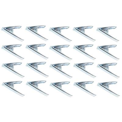 Zeilklem - 20x - zeilclip - metaal - 10 cm - Klemmen voor dekzeilen