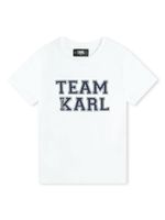 Karl Lagerfeld Kids t-shirt en coton biologique à slogan imprimé - Blanc - thumbnail