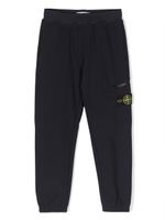 Stone Island Junior pantalon de jogging à patch Compass - Noir - thumbnail