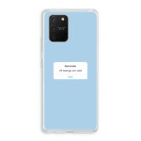 Reminder: Samsung Galaxy S10 Lite Transparant Hoesje - thumbnail