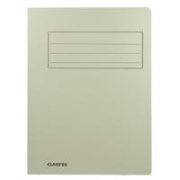 Class&apos;ex dossiermap, 3 kleppen ft 23,7 x 34,7 cm (voor ft folio), grijs