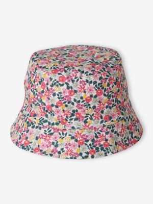 Omkeerbare bob met bloemenprint voor meisjes snoepjesroze