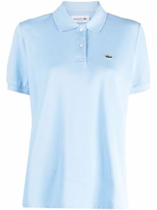 Lacoste polo en piqué à patch logo - Bleu