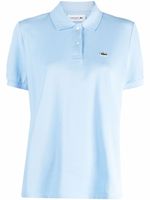 Lacoste polo en piqué à patch logo - Bleu - thumbnail