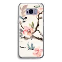 Japanse bloemen: Samsung Galaxy S8 Transparant Hoesje