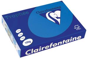 Clairefontaine Trophée Intens, gekleurd papier, A4, 120 g, 250 vel, turkoois