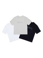 MM6 Maison Margiela Kids t-shirts en coton à logo imprimé (lot de trois) - Gris - thumbnail