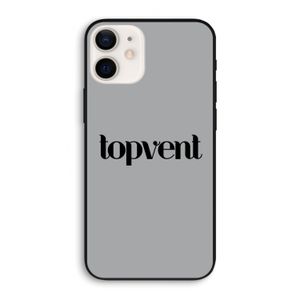 Topvent Grijs Zwart: iPhone 12 Biologisch afbreekbaar hoesje