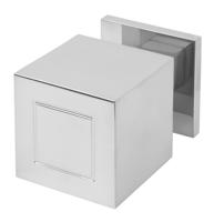 Formani voordeurknop Jan des Bouvrie Square JB200V vast op rozet - gepolijst RVS