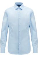 BOSS Slim Fit Overhemd lichtblauw, Effen - thumbnail