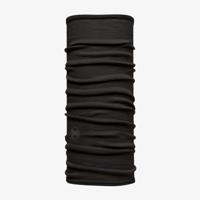 Buff Merino Lightweight Nekwarmer Kinderen Solid Black One Size