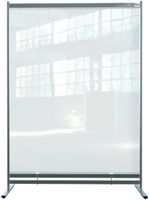 Vloerscheidingspaneel Nobo vrijstaand doorzichtig PVC 1480x2060mm - thumbnail
