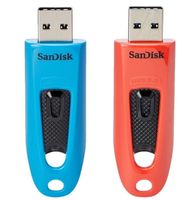 SanDisk Ultra USB flash drive 64 GB USB Type-A 3.0 Blauw, Rood
