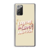 Pizza is the answer: Samsung Galaxy Note 20 / Note 20 5G Transparant Hoesje