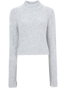 Proenza Schouler White Label pull Brigitte à col v - Gris