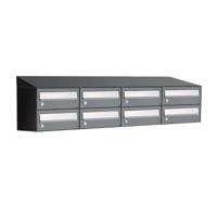 Allux Hive Set 4-Breed, 2-Hoog Met Dak Antraciet - 40030065_4x2d