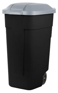 Curver mobiele afvalcontainer 110 liter zwart