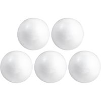 50x Hobby/DIY piepschuim bal/bol 7 cm