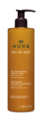 Nuxe Body Rêve de Miel Gel Lavant Surgras Visage et Corps 400ml