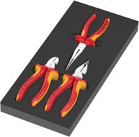 Wera 9784 Schuimrubberen inzetstuk | Met KNIPEX tangen Set VDE 1 | 3-delig - 5150184001