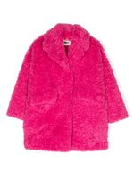 MM6 Maison Margiela Kids manteau en peau de mouton artificielle - Rose - thumbnail