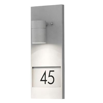 KonstSmide WandspotModena Adress grijs met huisnummer - 7655-300