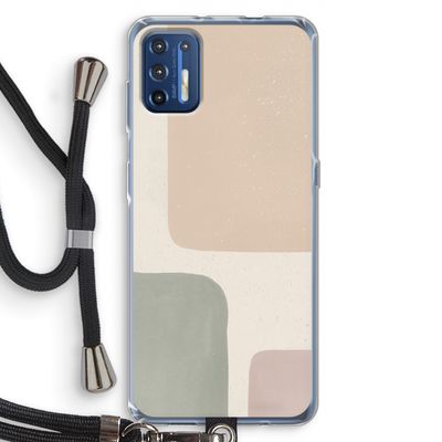Geo #7: Motorola Moto G9 Plus Transparant Hoesje met koord