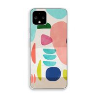 Bold Rounded Shapes: Pixel 4 Transparant Hoesje