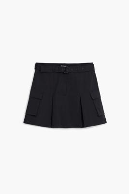 Plissérok met riem - BLACK - S Plissérok met riem - BLACK - S