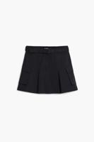 Plissérok met riem - BLACK - S