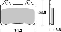 BREMBO Remblokken, voor de moto, Road Organisch 07YA3507