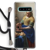 The Milkmaid: Samsung Galaxy S10 Plus Transparant Hoesje met koord
