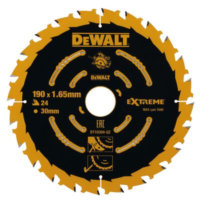 DeWalt Accessoires | Cirkelzaagblad | 190x30x24t - DT10304-QZ