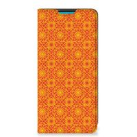 Samsung Galaxy A73 Hoesje met Magneet Batik Oranje