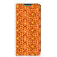 Samsung Galaxy A73 Hoesje met Magneet Batik Oranje - thumbnail