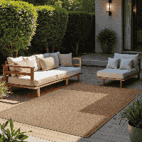 Dubbelzijdig Buitenkleed Rosel - Beige 250x80cm - - Dekbed-Discounter.nl