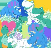 Komar Into Adventure Fotobehang Disney - Toy Story - Rex and Trixie - IADX6-087