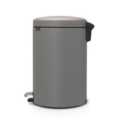 Brabantia NewIcon Pedaalemmer - 20 liter - kunststof binnenemmer - mineral concrete grey 119163