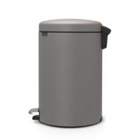 Brabantia NewIcon Pedaalemmer - 20 liter - kunststof binnenemmer - mineral concrete grey 119163