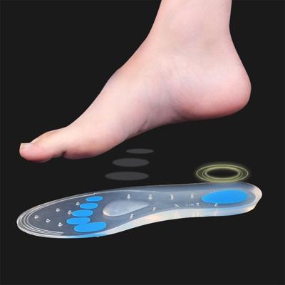 1 paar transparante demping silicagel inlegzolen maat: 42-43yards